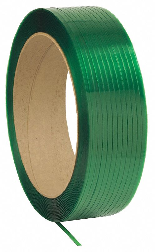 33RZ14 - Plastic Strapping 3600ft L 30 mil Green