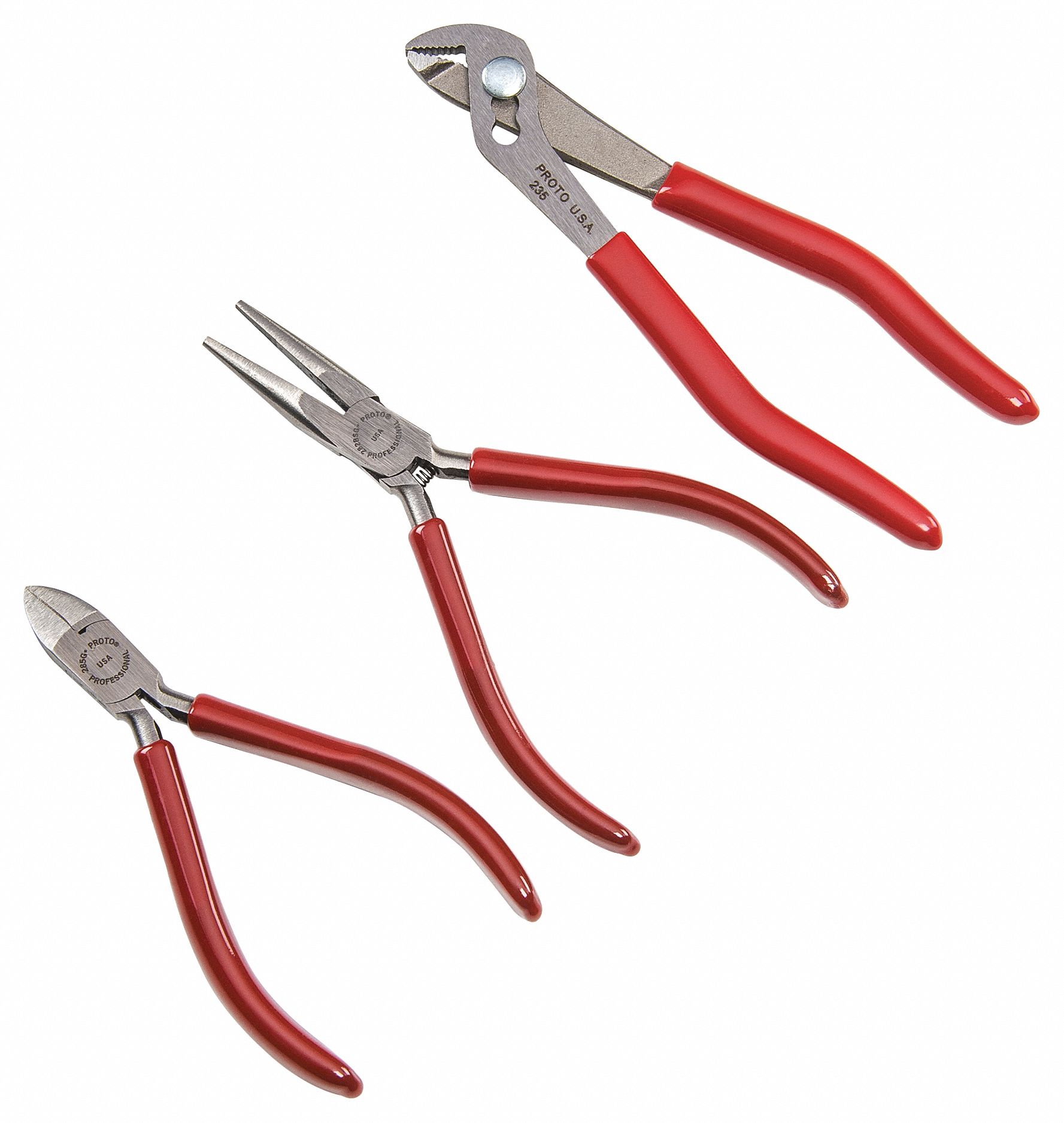 3 Pliers, Includes 45/8 in Diagonal Cutter/51/4 in Ignition Pliers/5