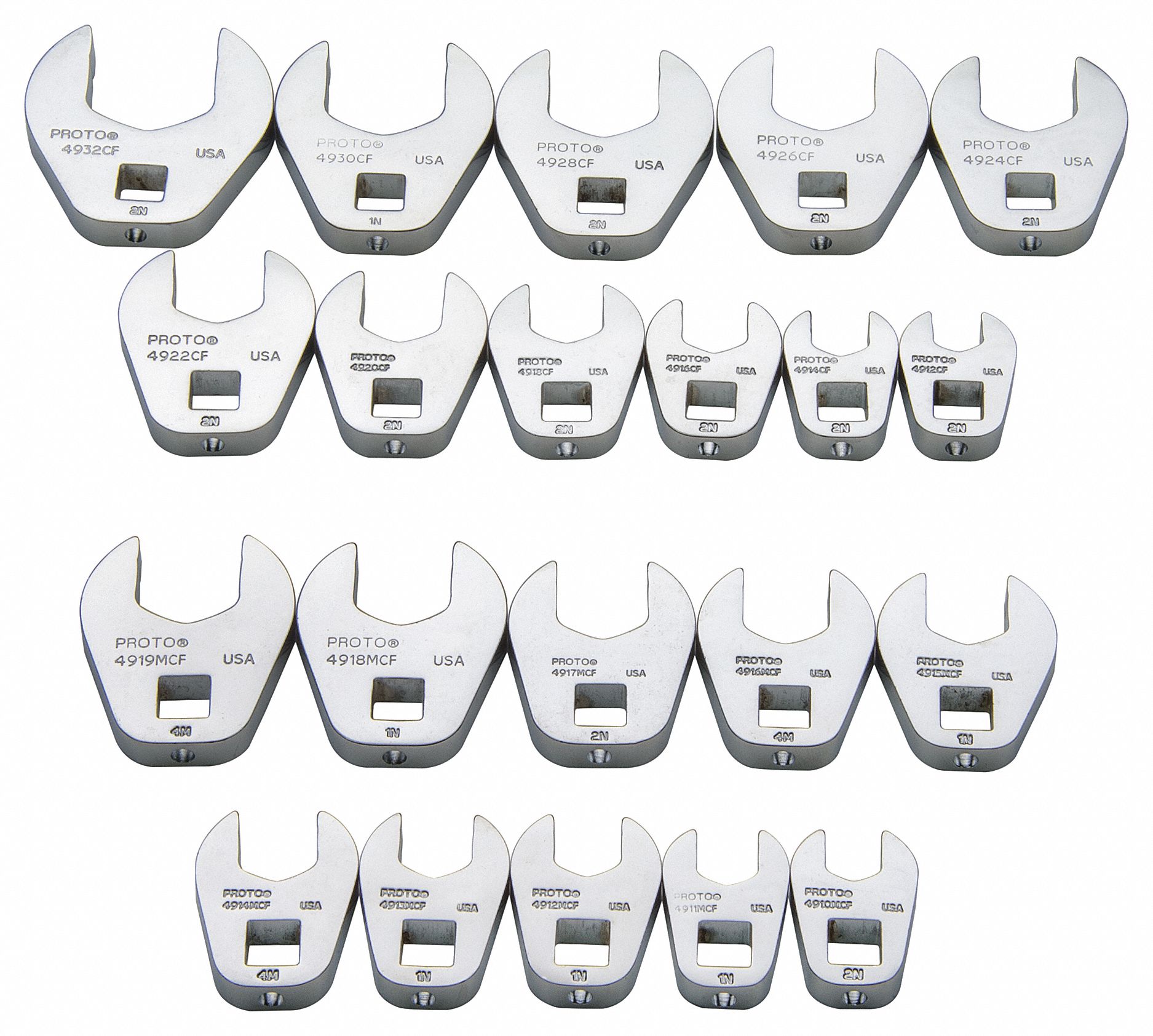 proto-alloy-steel-chrome-crowfoot-socket-set-33ta24-j49000-grainger