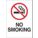 SIGN NO SMOKE W/SYMBOL N/H 7X10 SS