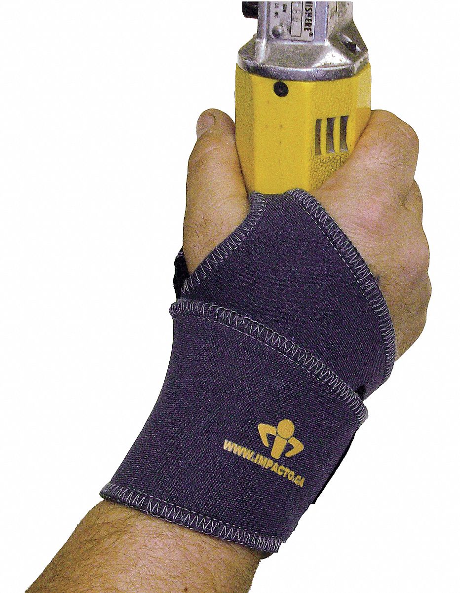 Thermal Wrap Wrist Support: Ambidextrous, L/XL Ergonomic Support Size, Black