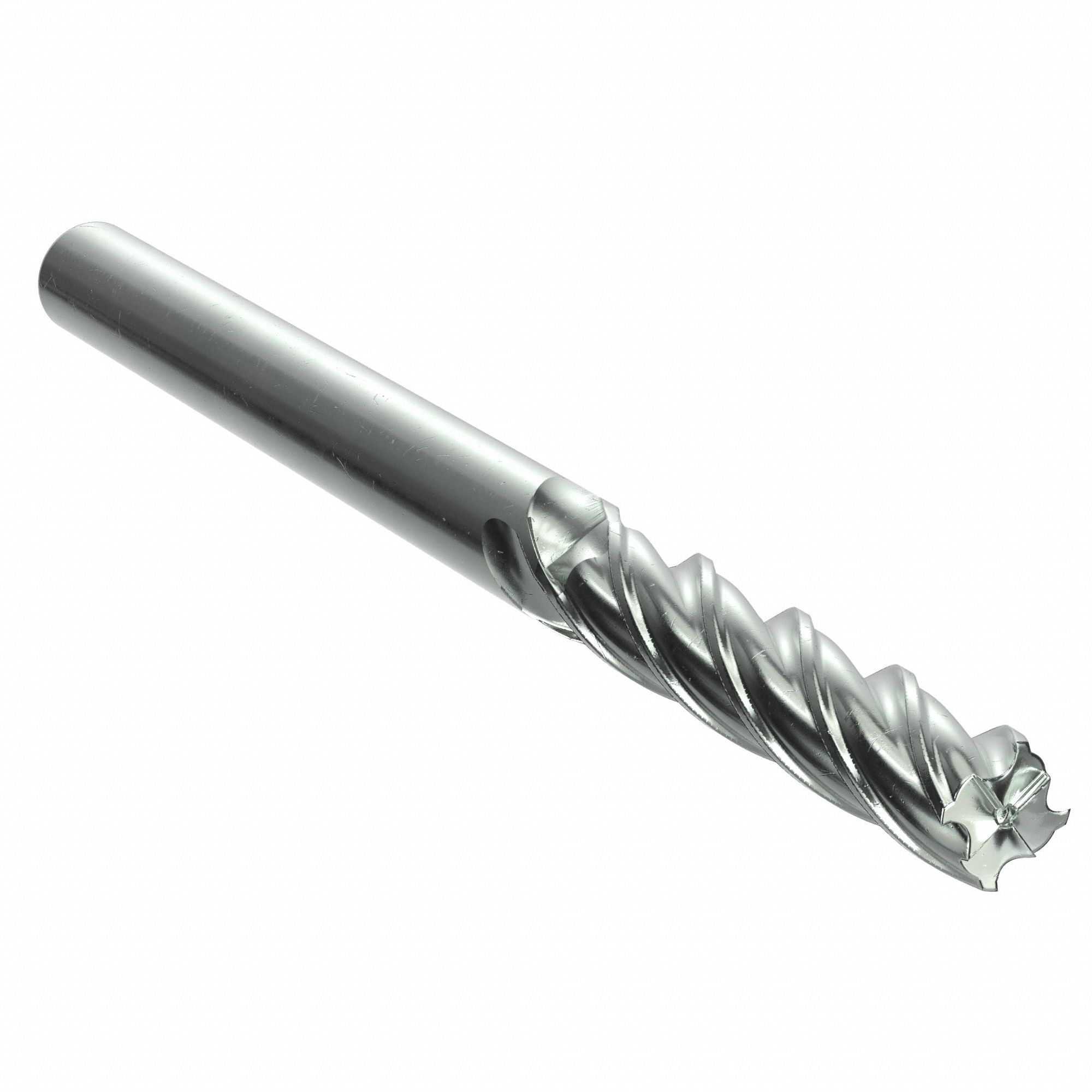 Square End Mill: Carbide, AlTiN Coated, 4 Flute, 3/4" Mill Dia, 3" LOC, 6" OAL