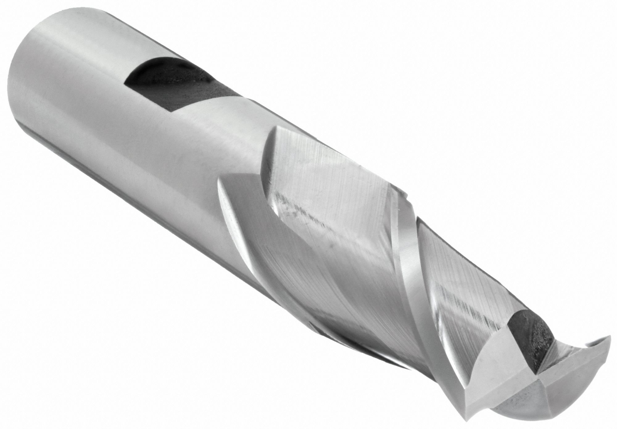 SQUARE END MILL, CENTRE CUTTING, 2 FLUTES, ½ IN MILLING DIAMETER, 1 IN CUT, HSS