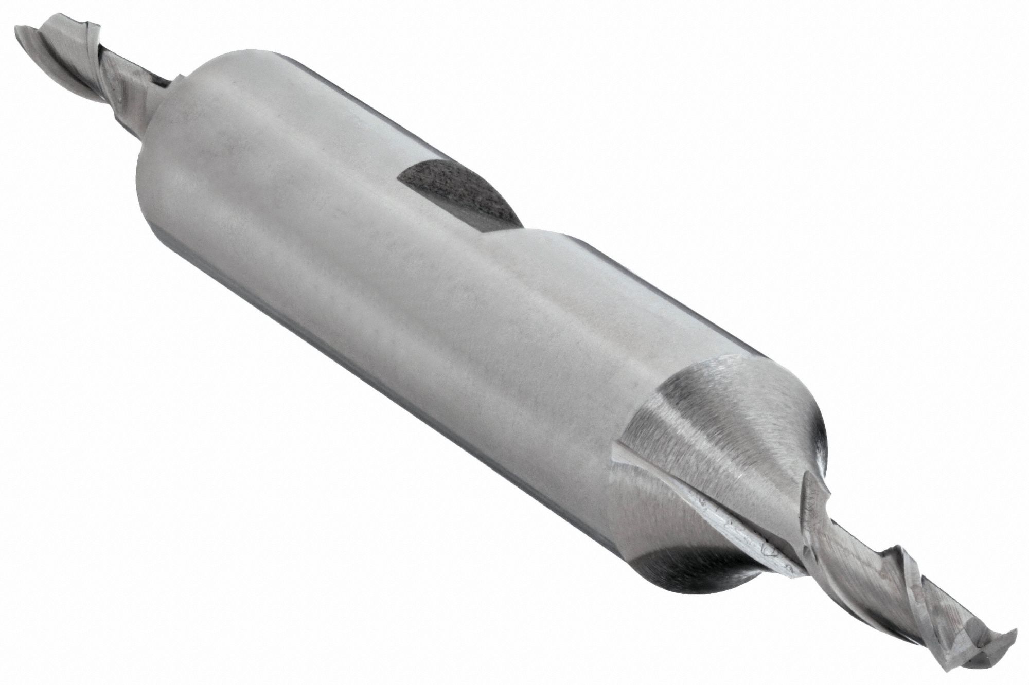 SQUARE END MILL, 2 FLUTES, ⅛ IN MILLING DIAMETER, ⅜ IN CUT, HIGH SPEED STEEL