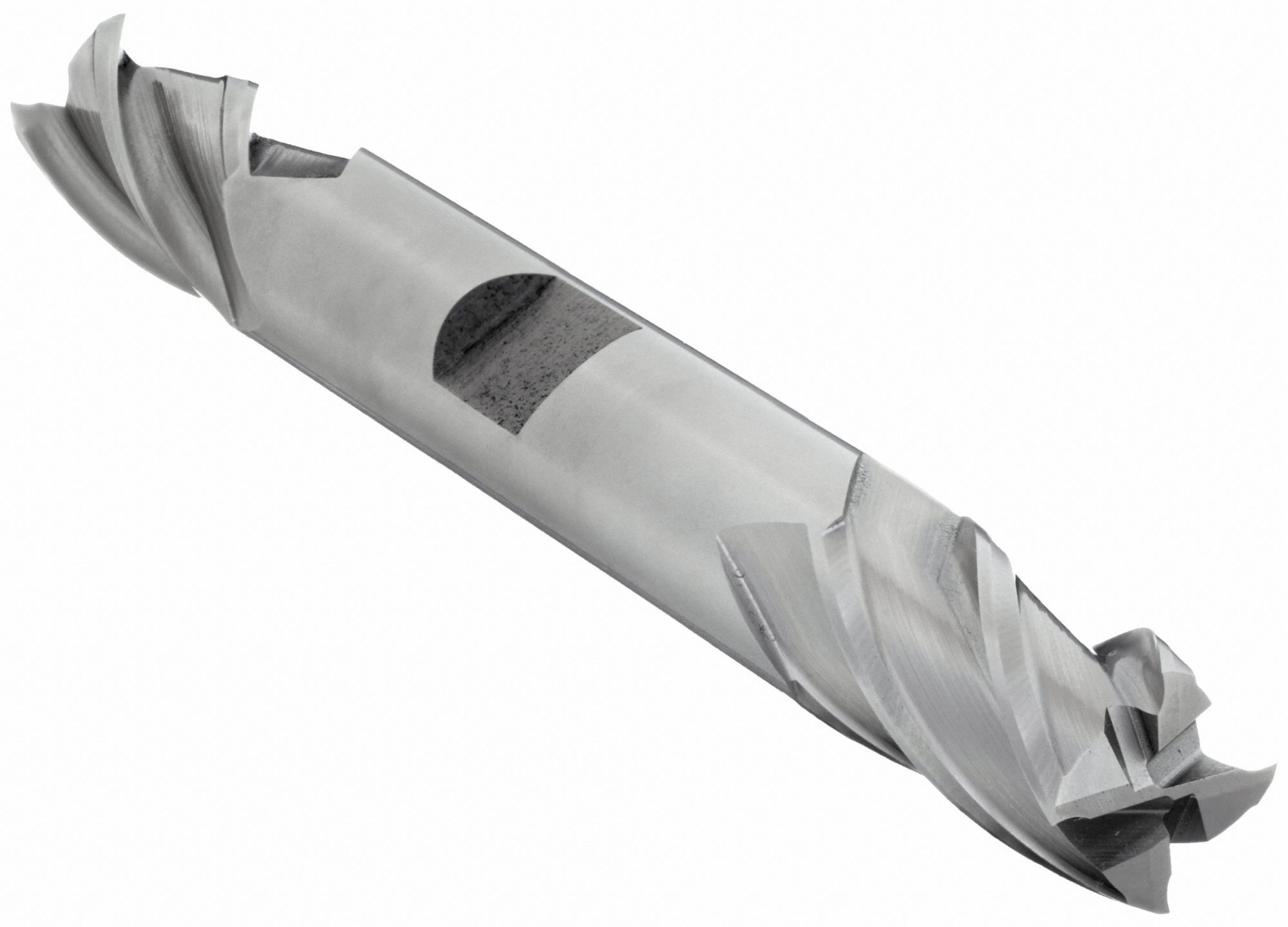 SQUARE END MILL, 4 FLUTES, ⅜ IN MILLING DIAMETER, ¾ IN CUT, HIGH SPEED STEEL