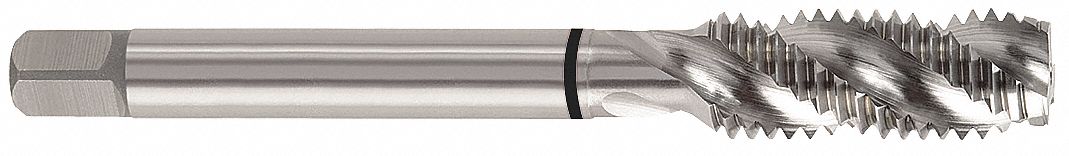 Spiral Flute Tap: 3/4"-10 Thread Size, 13/16 in Thread Lg, 4 1/4 in Overall Lg, H5