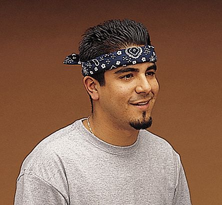 ALLEGRO COOL-OFFS HEAD/NECK BAND/BANDANA, BLUE, ONE SIZE FITS ALL, COTTON -  Work Hats, Headbands, & Headwear - ALO8405-51