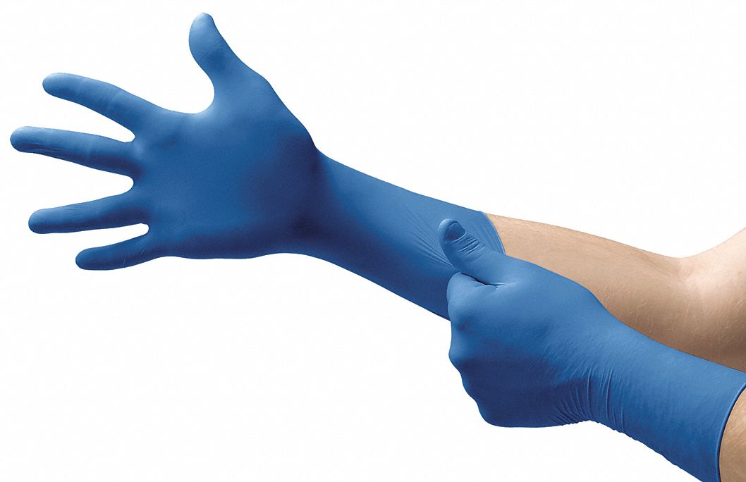 DISPOSABLE GLOVES, FOOD-GRADE, XL (10), 4 MIL, POWDER-FREE, NITRILE, 100 PK