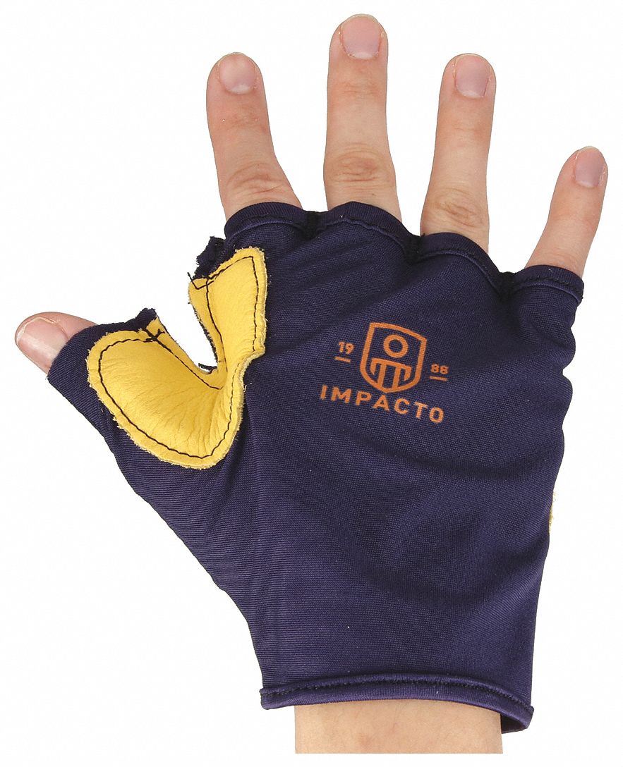 GLOVES, IMPACT PALM/WEB PAD GRAIN, M RIGHT HAND