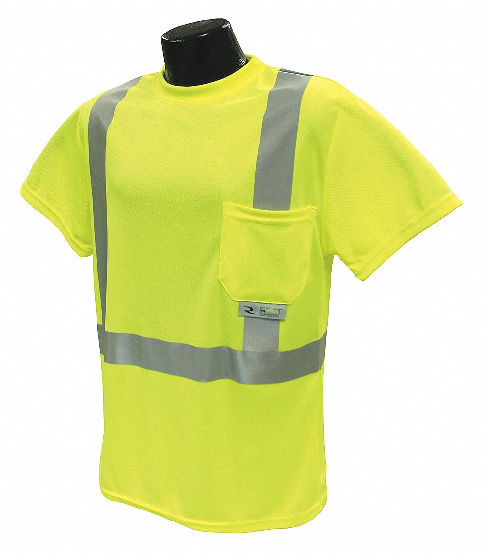 T-Shirt, Unisex, 2XL, 23-41/64 in., Green