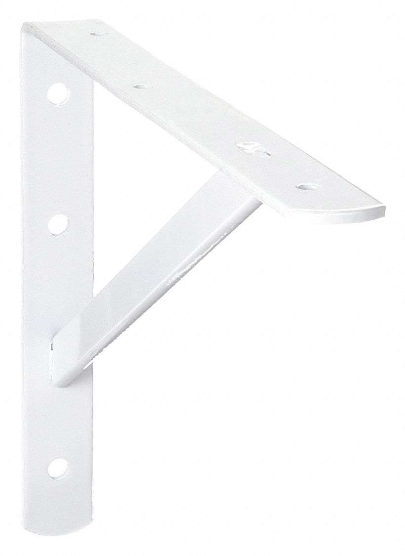 Shelf Bracket: 11 45/64 in Lg, 1 9/64 in Ht, 8 13/64 in Wd, 500 lb Capacity