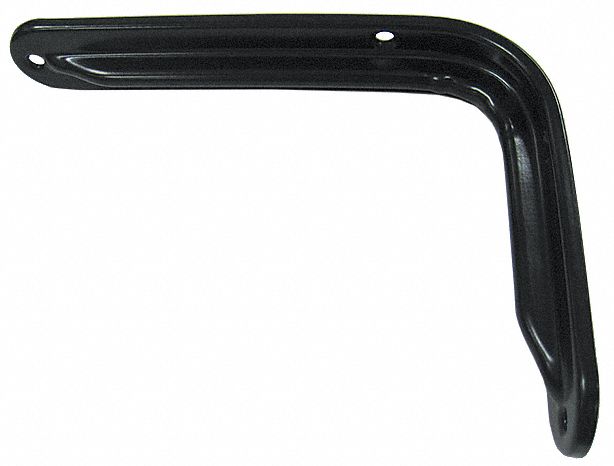 Shelf Bracket Steel Black 11-3/4 in L
