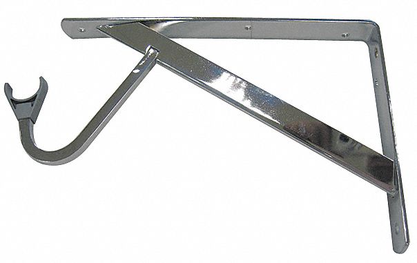 Shelf/Rod Bracket Steel 12-51/64 in L