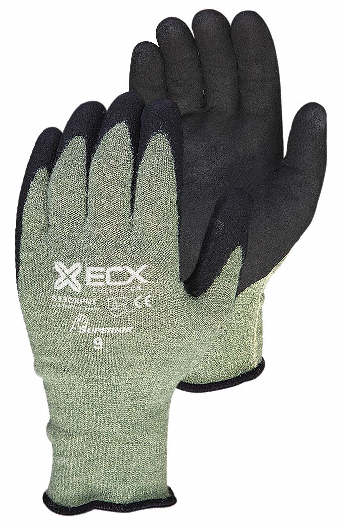 SUPERIOR GLOVE CutResistant Gloves, Seamless Knit, 10, 1 PR 33TZ68S13CXPNT10 Grainger
