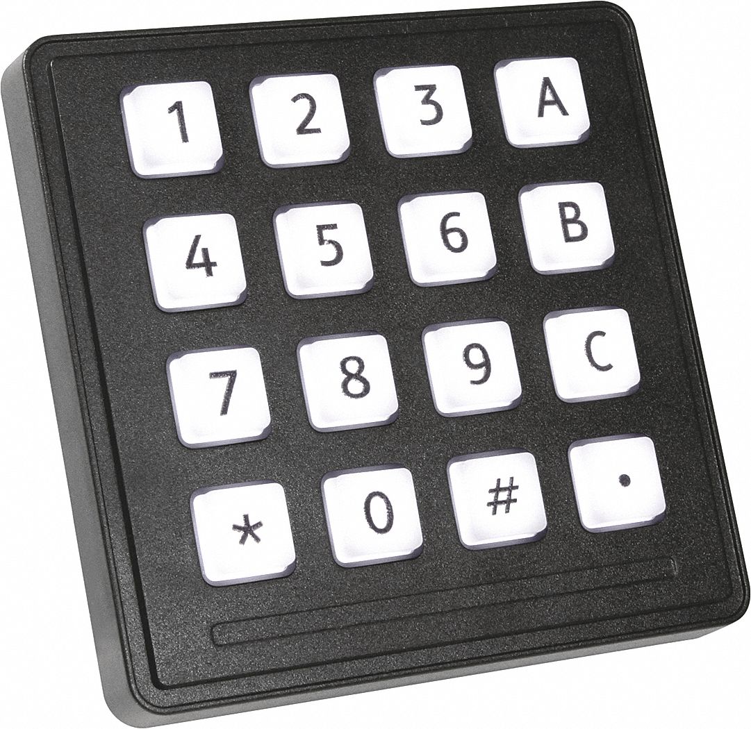 33UA22 - Industrial Illum Keypad 16 Key IP65