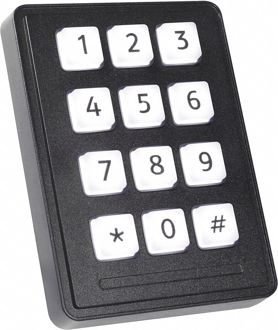 33UA28 - Industrial Illum Keypad 12 Key IP65