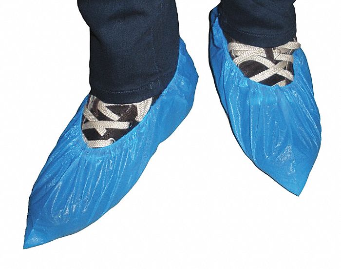 KEYSTONE, Polypropylene, Blue, Shoe Covers 33UA56SCCPEBLUEXL