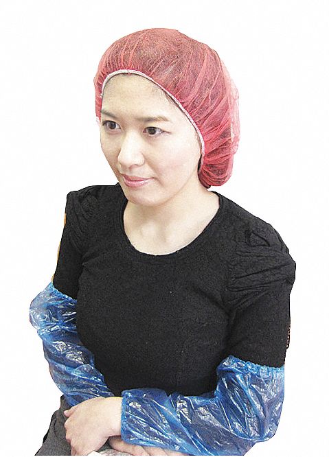 BOUFFANT CAP, GENERAL USE, POLYPROPYLENE, LATEX-FREE, RED, 21 IN D, 100 PK