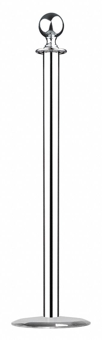 Sphere Top Post: Sphere, 37 5/8 in Post Ht, Steel, Sphere, 36 in to 40 in, ADA Compliant