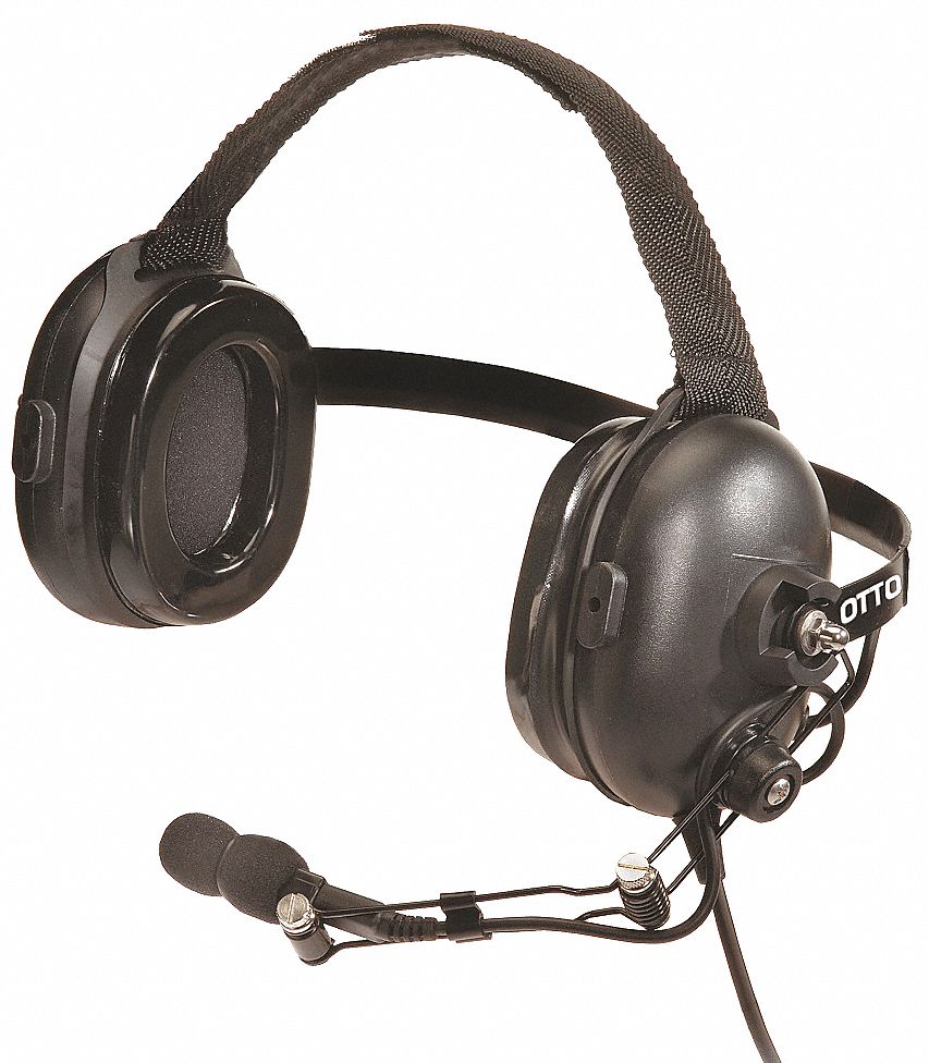 Noise Reducing Headset, Behind the Head