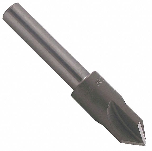 Countersink: 1 in Body Dia., 1/2 in Shank Dia., Bright (Uncoated) Finish, 4 3/8 in Overall Lg