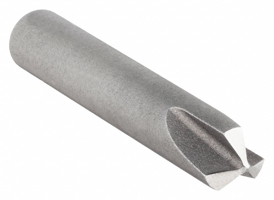 Countersink: 1/4 in Body Dia., 1/4 in Shank Dia., Bright (Uncoated) Finish, 1 1/2 in Overall Lg