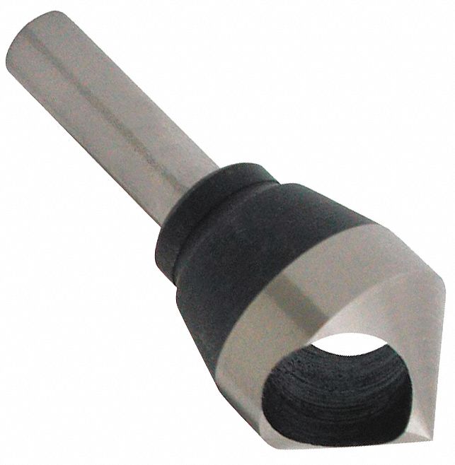 Countersink: 1 1/4 in Body Dia., 1/2 in Shank Dia., TiN Finish, 3 1/8 in Overall Lg, Cobalt