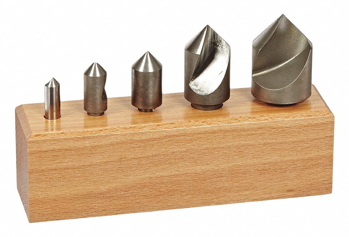 33UT30 - Drill/Countersink Set 110 deg. HSS 5 pcs