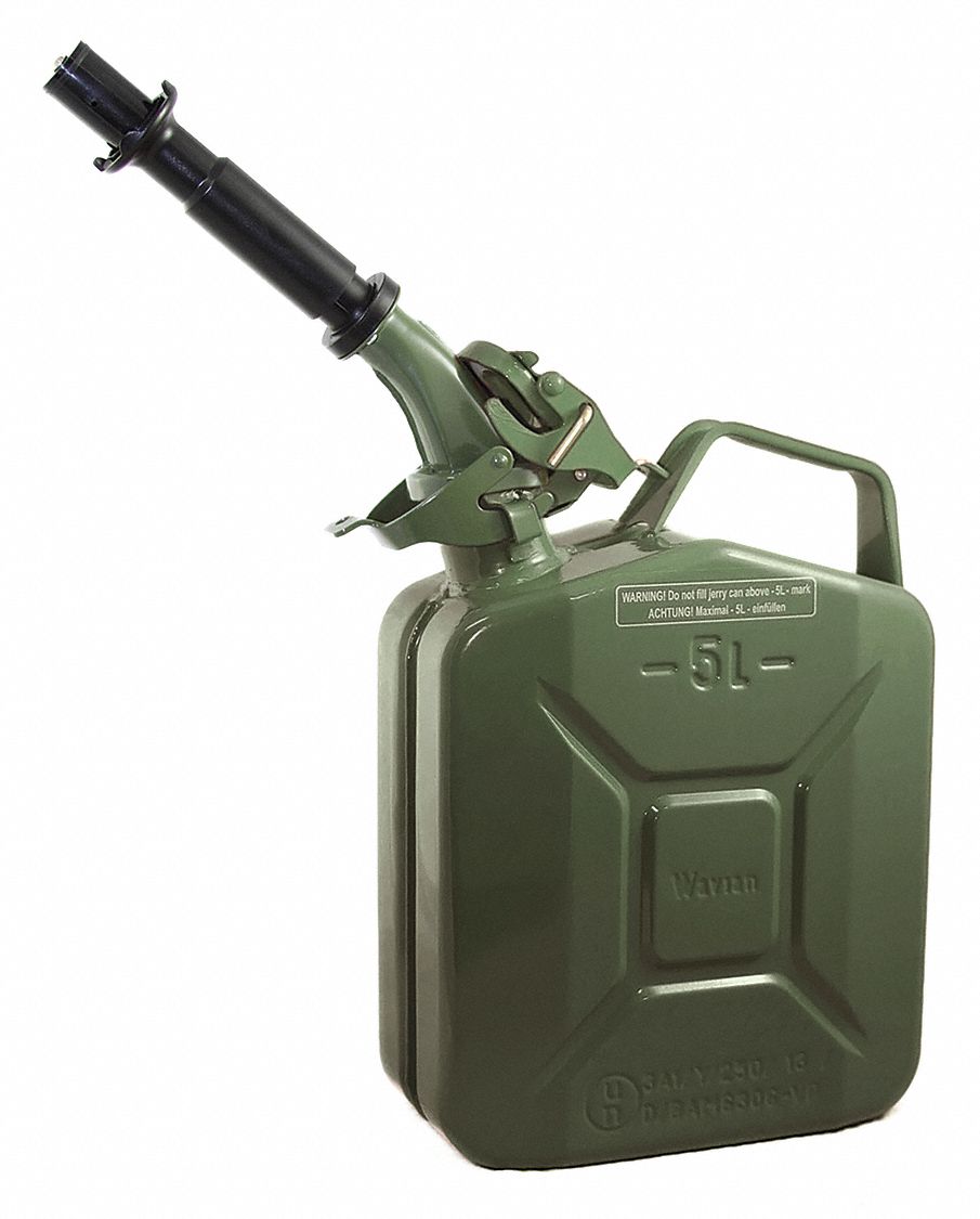 Gas Can 1 gal Green Include Spout