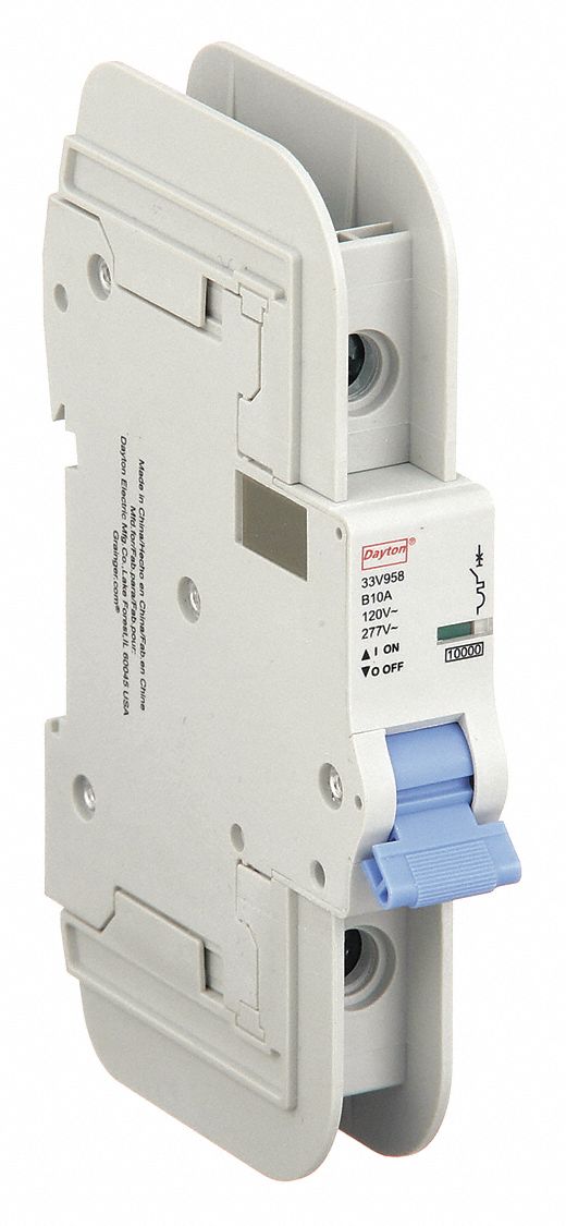 1-Pole, UL489 DIN Rail-Mount Miniature Circuit Breakers - Grainger ...