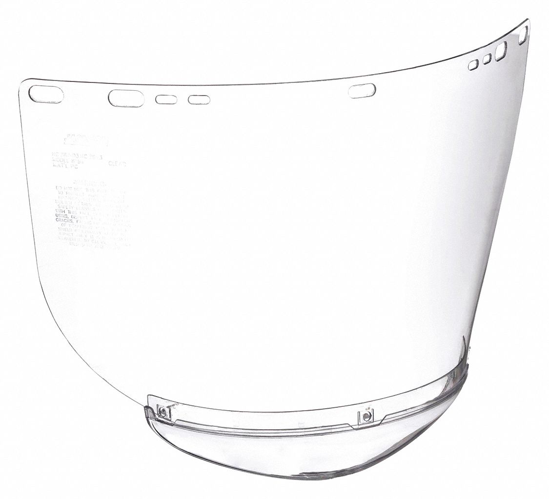 JACKSON SAFETY Clear Uncoated Face Shield VA Grainger