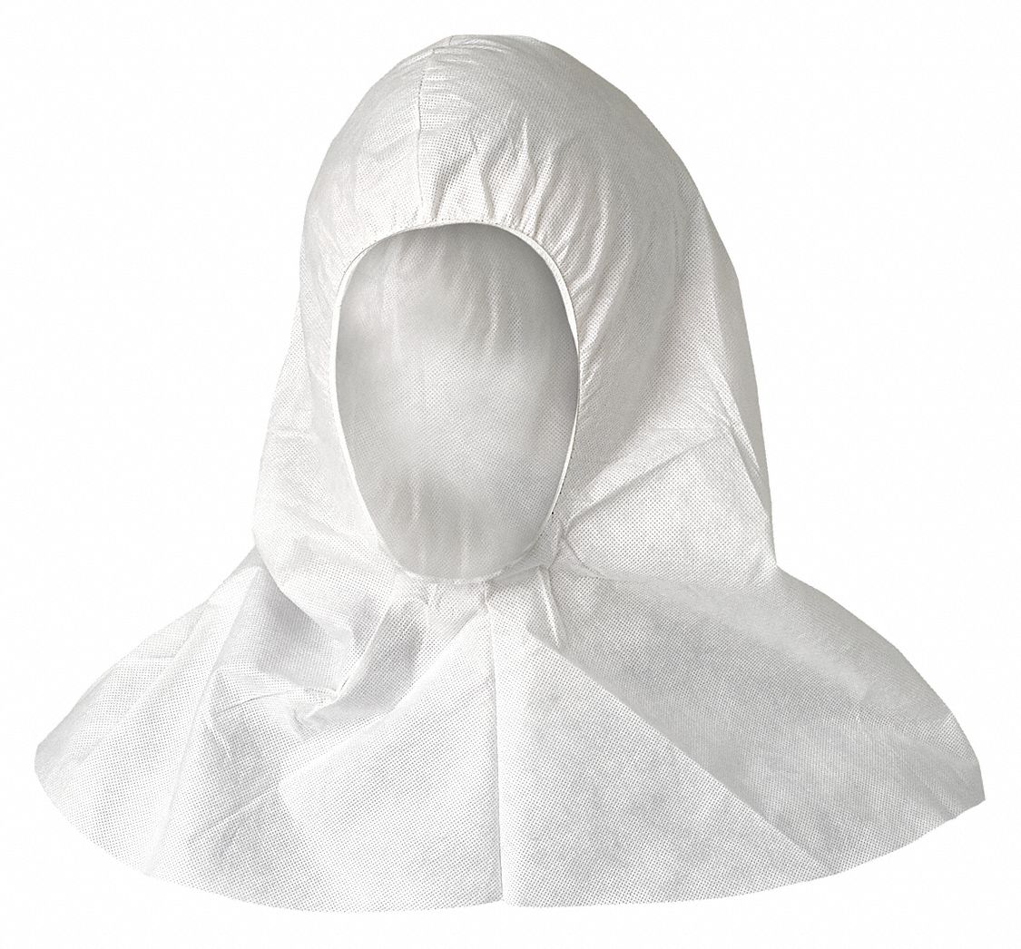 DISPOSABLE HOOD, ELASTIC CUFFS, MICROPOROUS FABRIC, EYES/MOUTH, A20