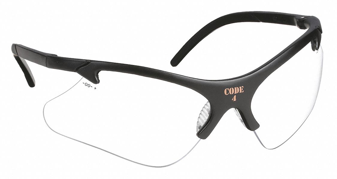 SMITH & WESSON, Wraparound Frame, HalfFrame, Safety Glasses 33VA47