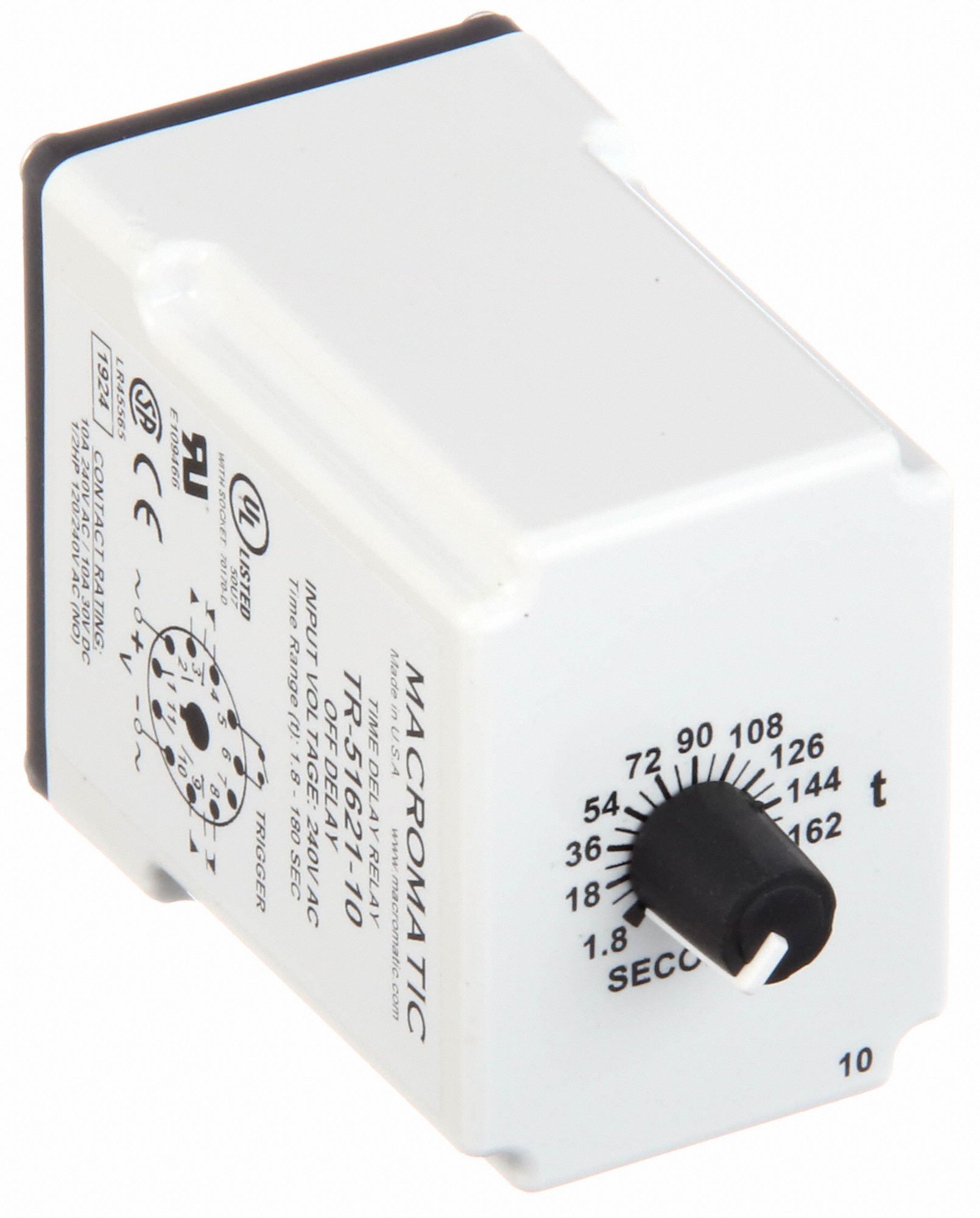 MACROMATIC Single Function Time Delay Relay 11 Pins Relay