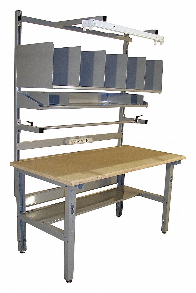Packing Table,  Particle Board Tabletop Material,  Overall LxWxH 60 in x 34 in x 84 in