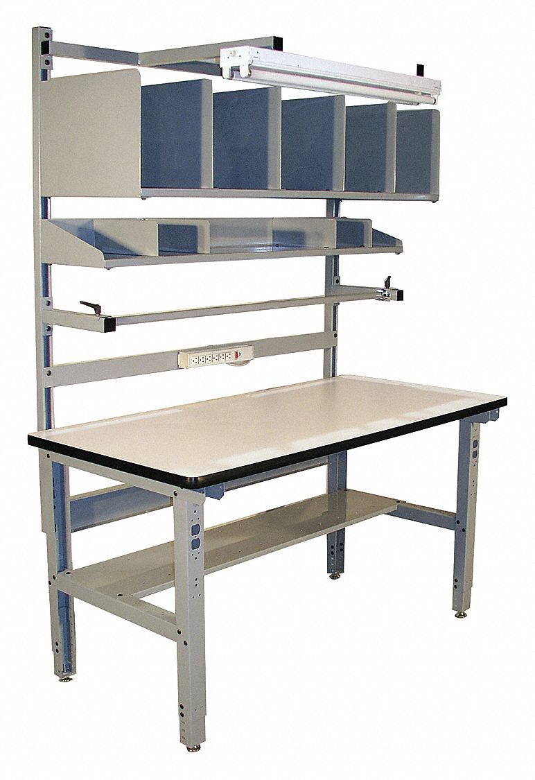 PROLINE Packing Table, Laminate Tabletop Material, Overall LxWxH 72 in