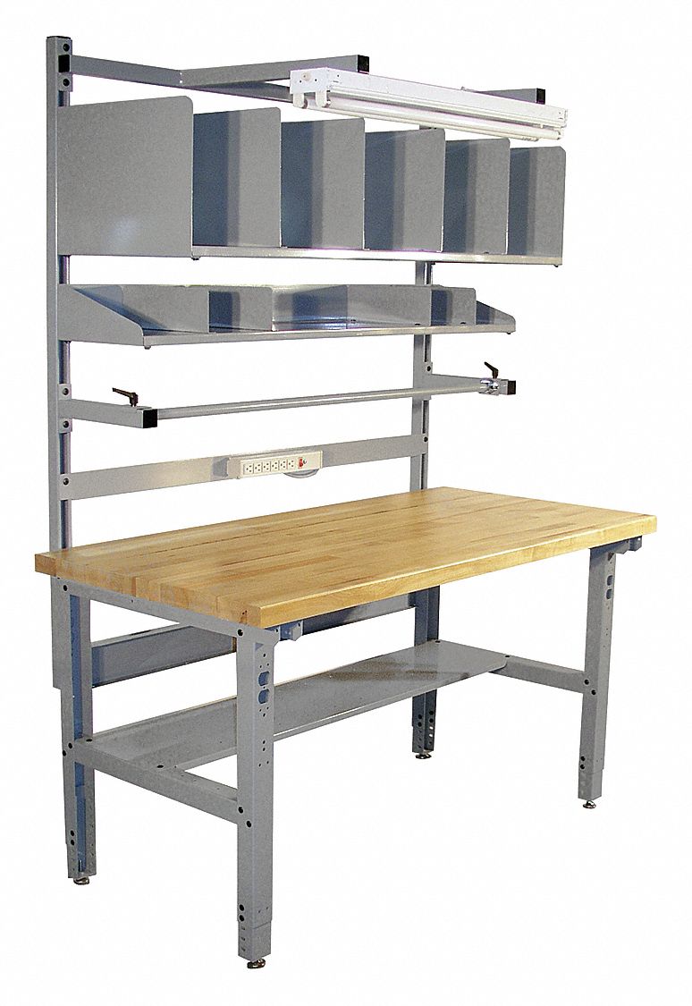 PROLINE Packing Table, Solid Maple Tabletop Material, Overall LxWxH 72