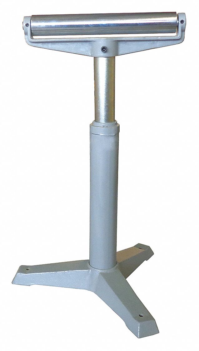 MATERIAL SUPPORT STAND, 15 5/16 IN OVERALL W, 27 IN MIN. H, 42 IN MAX. H, STEEL