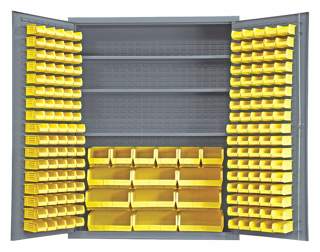 33VE45 - Bin and Shelf Cabinet 185 Bins