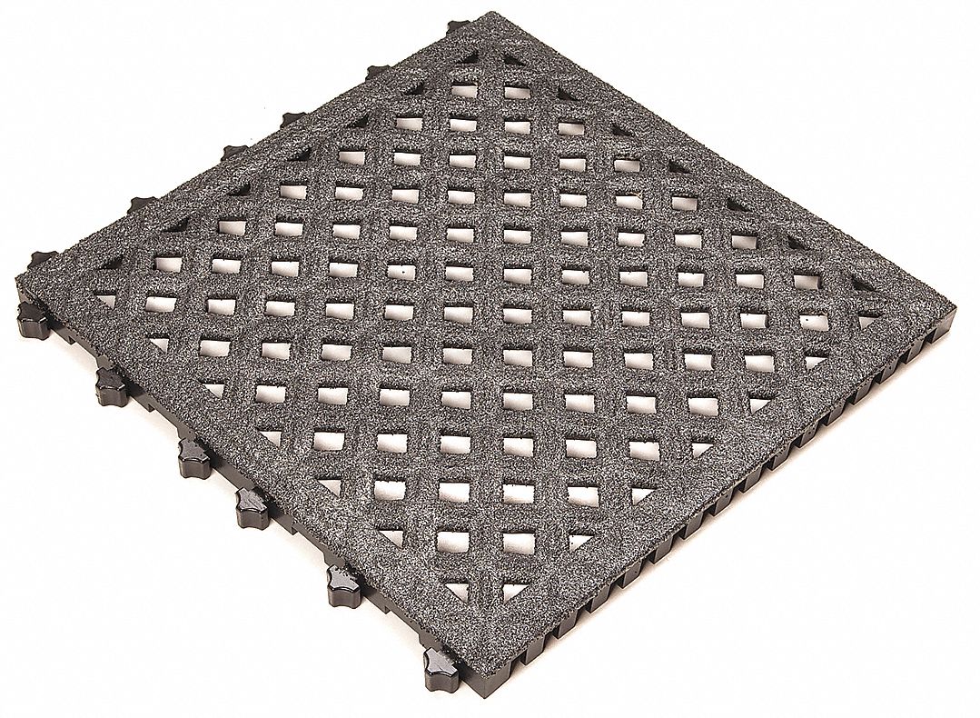 Ergo Advantage Interlocking Drainage Mat Recycled Pvc Black 10