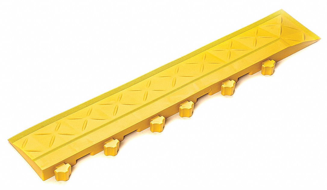 RAMP EDGE,YELLOW,PVC