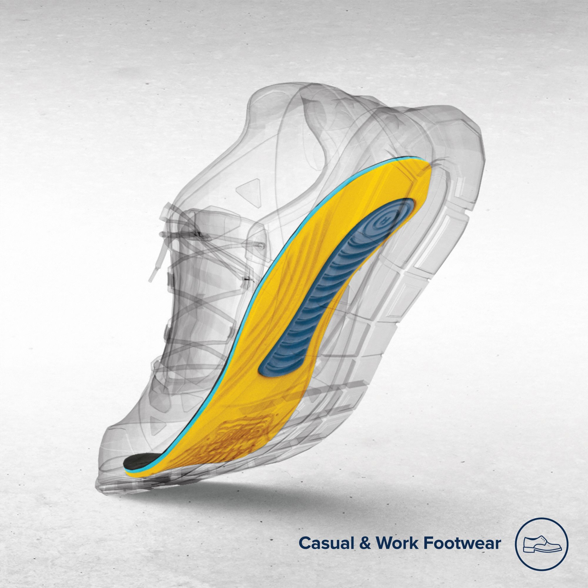 Insole, Unisex, Men's 3 to 4, Women's 5 to 7, High, Medium