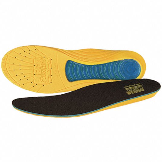 Megacomfort Insole Yellowblueblack Unisex Mens 12 To 13 Womens 14 To 15 Megacomfort 2297