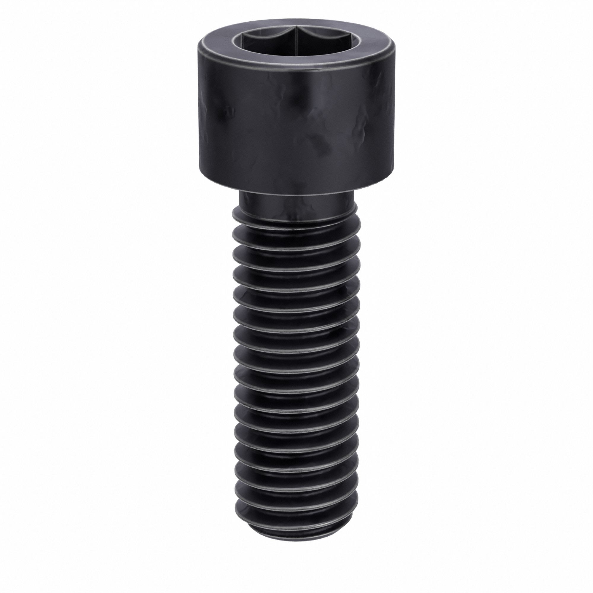 Socket Head Cap Screw: 3/8"-16 Thread Size, 1 1/8 in Lg, Std, Black Oxide, Alloy Steel, 100 PK