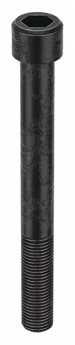 Socket Head Cap Screw: 3/8"-24 Thread Size, 3 1/2 in Lg, Std, Black Oxide, Alloy Steel, 50 PK