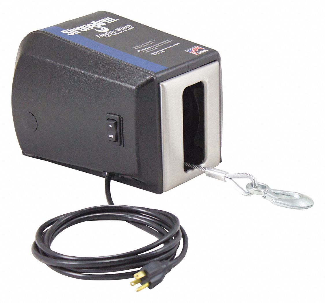 ELECTRIC WINCH, 120 V AC, 2700 LB CAPACITY, WITHOUT CLUTCH
