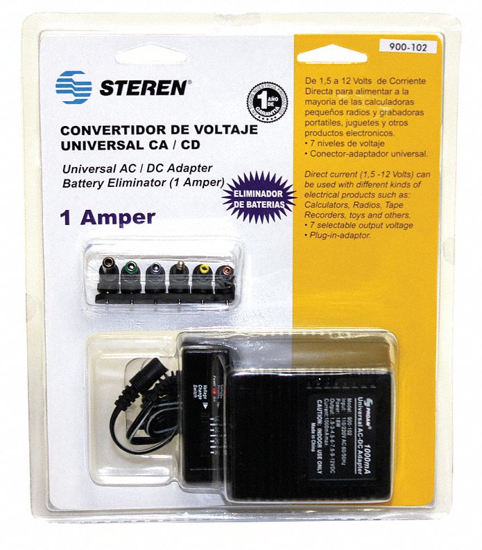 33W347 - AC Power Adapter 110/220V 1000mA