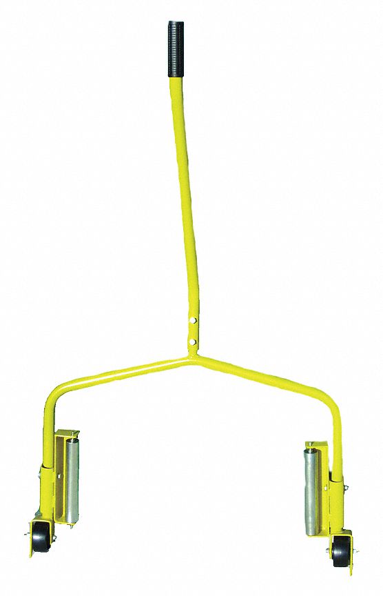 TRUCK WHEEL DOLLY, WHEEL DOLLY, TRUCK WHEEL, 300 LB MAX W CAPACITY, 4 IN MAX LIFT H, 45 °