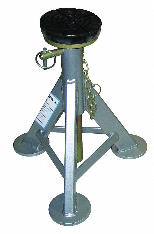Jack Stands: 12 x 12 in. Base Size, 3 Per Stand Lifting Capacity (Tons), Pack Qty 2