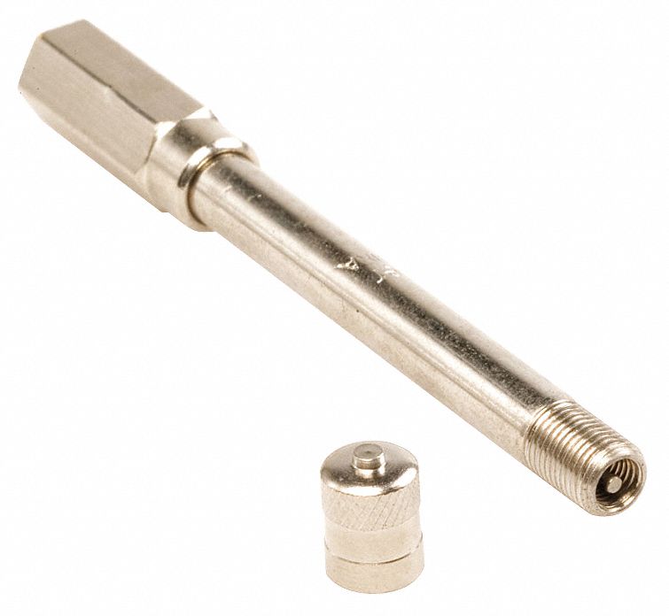 HALTEC Truck Valve Extension 3 1/16 in Lg, Std Bore Valve Size, 10 PK